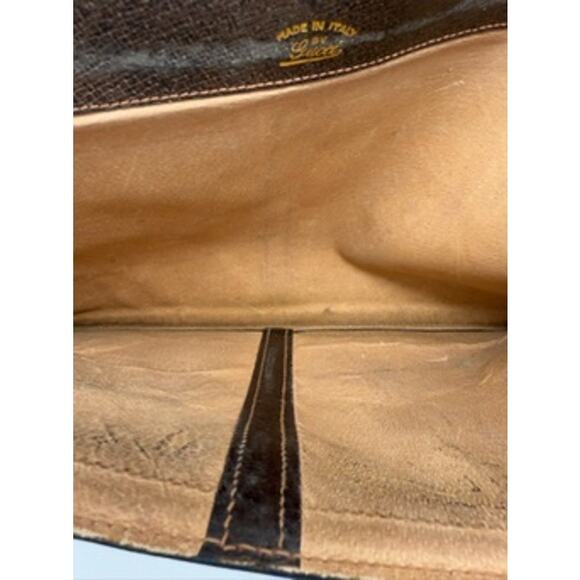 GUCCI Authentic Vintage Canvas Leather Trim Business Portfolio Attache Case - Picture 16 of 16